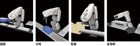 小型高速機(jī)器人 MZ04/MZ04E 應(yīng)用實(shí)例