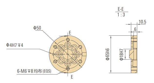 配天工業(yè)機(jī)器人AIR20-1700法蘭圖